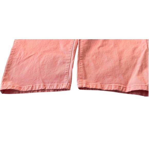 ST. JOHN’S BAY STRETCH PLUS DENIM JEANS, WOMENS, 24W, PEACH/PINK, HIGH RISE - Picture 6 of 10